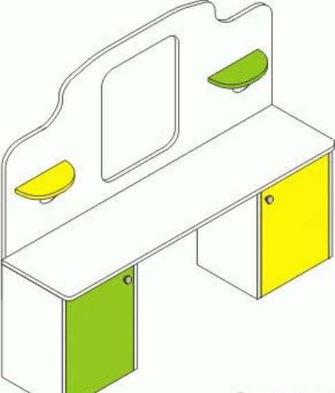 Стол туалетный детский МИ -2.1